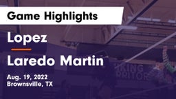 Lopez  vs Laredo Martin Game Highlights - Aug. 19, 2022