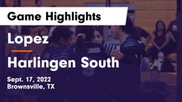 Lopez  vs Harlingen South  Game Highlights - Sept. 17, 2022