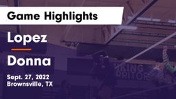 Lopez  vs Donna Game Highlights - Sept. 27, 2022