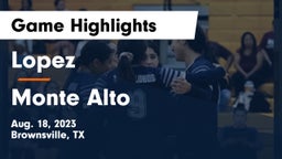 Lopez  vs Monte Alto  Game Highlights - Aug. 18, 2023