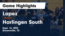 Lopez  vs Harlingen South  Game Highlights - Sept. 16, 2023
