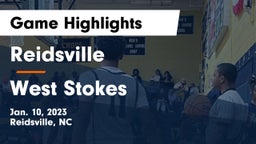 Reidsville  vs West Stokes  Game Highlights - Jan. 10, 2023