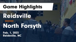 Reidsville  vs North Forsyth  Game Highlights - Feb. 1, 2023