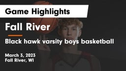 Fall River  vs Black hawk varsity boys basketball Game Highlights - March 3, 2023