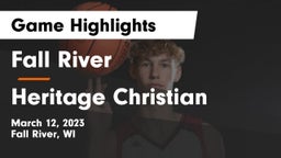 Fall River  vs Heritage Christian  Game Highlights - March 12, 2023