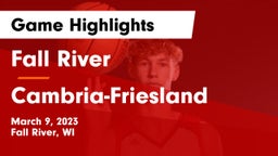 Fall River  vs Cambria-Friesland  Game Highlights - March 9, 2023