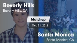 Matchup: Beverly Hills High vs. Santa Monica  2016