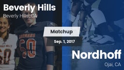 Matchup: Beverly Hills High vs. Nordhoff  2017