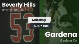 Matchup: Beverly Hills High vs. Gardena  2018