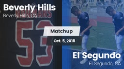 Matchup: Beverly Hills High vs. El Segundo  2018