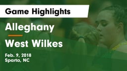 Alleghany  vs West Wilkes Game Highlights - Feb. 9, 2018