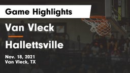 Van Vleck  vs Hallettsville  Game Highlights - Nov. 18, 2021