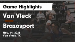 Van Vleck  vs Brazosport  Game Highlights - Nov. 14, 2023