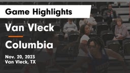 Van Vleck  vs Columbia  Game Highlights - Nov. 20, 2023