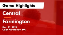 Central  vs Farmington  Game Highlights - Dec. 29, 2020