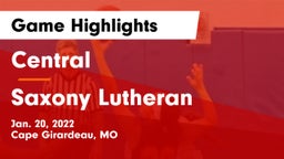 Central  vs Saxony Lutheran  Game Highlights - Jan. 20, 2022