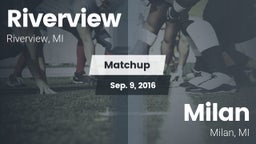 Matchup: Riverview High vs. Milan  2016