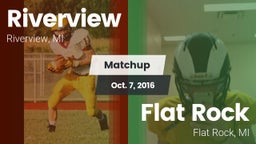 Matchup: Riverview High vs. Flat Rock  2016