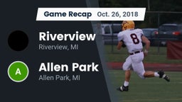Recap: Riverview  vs. Allen Park  2018