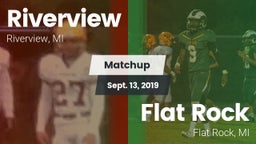 Matchup: Riverview High vs. Flat Rock  2019