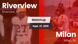 Matchup: Riverview High vs. Milan  2019