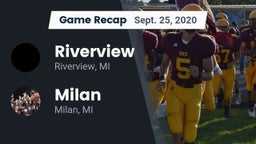Recap: Riverview  vs. Milan  2020