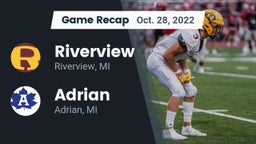 Recap: Riverview  vs. Adrian  2022