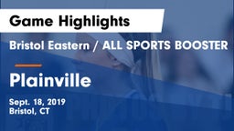 Bristol Eastern  / ALL SPORTS BOOSTER vs Plainville  Game Highlights - Sept. 18, 2019