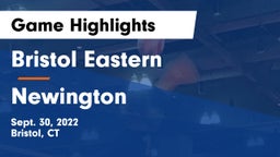 Bristol Eastern  vs Newington Game Highlights - Sept. 30, 2022