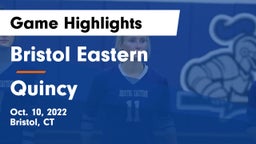 Bristol Eastern  vs Quincy  Game Highlights - Oct. 10, 2022