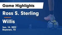 Ross S. Sterling  vs Willis  Game Highlights - Jan. 14, 2022