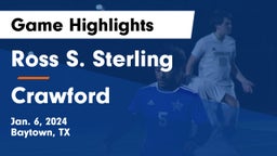 Ross S. Sterling  vs Crawford  Game Highlights - Jan. 6, 2024