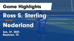 Ross S. Sterling  vs Nederland  Game Highlights - Jan. 27, 2023