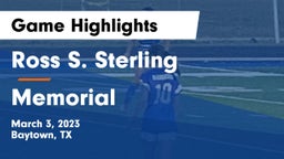 Ross S. Sterling  vs Memorial  Game Highlights - March 3, 2023