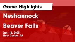 Neshannock  vs Beaver Falls  Game Highlights - Jan. 16, 2023