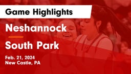 Neshannock  vs South Park  Game Highlights - Feb. 21, 2024