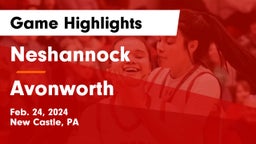 Neshannock  vs Avonworth  Game Highlights - Feb. 24, 2024