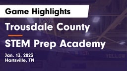 Trousdale County  vs STEM Prep Academy Game Highlights - Jan. 13, 2023