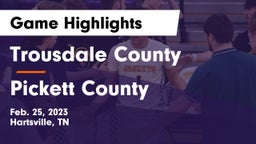 Trousdale County  vs Pickett County  Game Highlights - Feb. 25, 2023