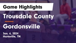 Trousdale County  vs Gordonsville  Game Highlights - Jan. 6, 2024