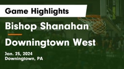 Bishop Shanahan  vs Downingtown West  Game Highlights - Jan. 25, 2024