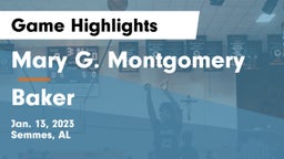 Mary G. Montgomery  vs Baker  Game Highlights - Jan. 13, 2023