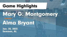 Mary G. Montgomery  vs Alma Bryant  Game Highlights - Jan. 20, 2023