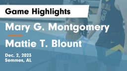 Mary G. Montgomery  vs Mattie T. Blount  Game Highlights - Dec. 2, 2023