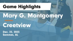 Mary G. Montgomery  vs Creetview Game Highlights - Dec. 22, 2023