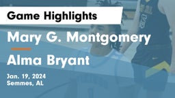 Mary G. Montgomery  vs Alma Bryant  Game Highlights - Jan. 19, 2024