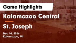 Kalamazoo Central  vs St. Joseph  Game Highlights - Dec 14, 2016