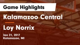 Kalamazoo Central  vs Loy Norrix  Game Highlights - Jan 21, 2017