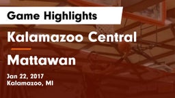Kalamazoo Central  vs Mattawan  Game Highlights - Jan 22, 2017
