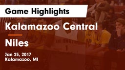 Kalamazoo Central  vs Niles  Game Highlights - Jan 25, 2017